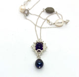 Rosemary Pendant on Long Funky Chain