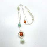 Rosemary Pendant on Long Funky Chain