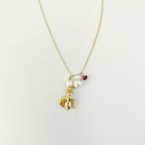 14kt - Little Bee Necklace