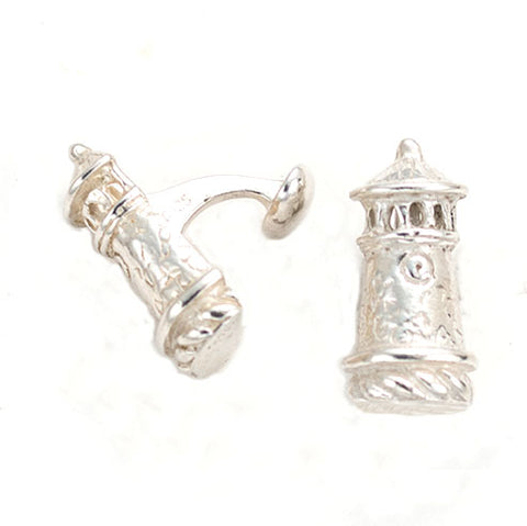 Lovely sterling Tower cufflinks.Tower Hill School.Artist anna biggs, Delaware.Great Father's Day present
